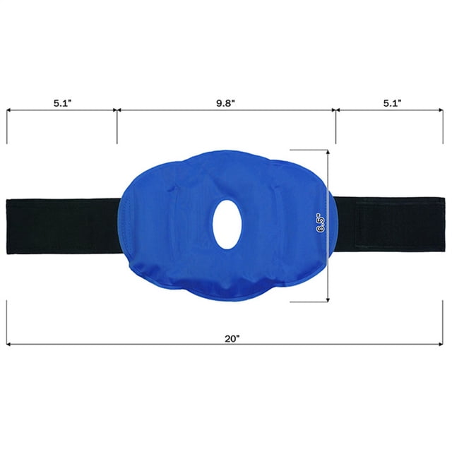 Gel Knee Ice Pack Bag Hot or Cold Packs Knee Wrap Comfort Cold Pack with Elastic Strap