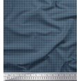 thumbnail image 1 of Soimoi Red Rayon Fabric Window Pane Check Print Fabric by the Yard 42 Inch Wide, 1 of 4