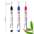 thumbnail image 2 of 10PCS Long Head Deep Hole Marker Pens 20mm Deep Reach Markers Long Nose Marker Construction Markers Marking Tool Markers Carpenter Ink Marker Pens Metal Marking Pen 8ml, 2 of 3