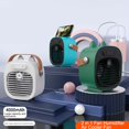thumbnail image 2 of 4000mAh Battery Rechargeable Low Noise Large Water Tank Air Cooler Fan 3 Levels Adjustable Desktop Misting Fan, 2 of 10