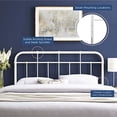 thumbnail image 5 of Modway Alessia Tête de Lit Grand en Métal Style Ferme Moderne, Blanc, 5 of 5