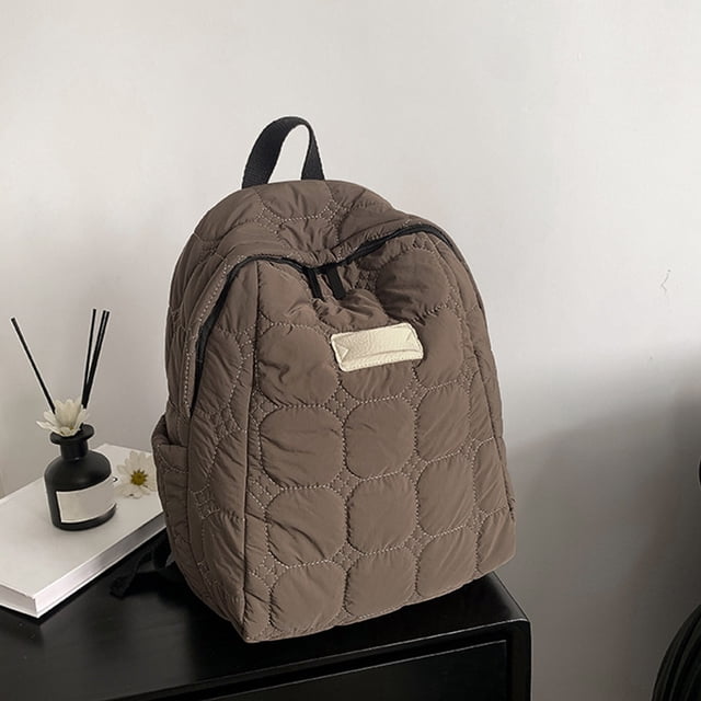 Lightweight Waterproof Cotton Padded Backpack - Ideal for Casual & School Use