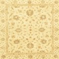 thumbnail image 1 of Ahgly Company Indoor Square Abstract Mustard Yellow Oriental Area Rugs, 3' Square, 1 of 6