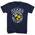 thumbnail image 1 of Resident Evil Gaming Rpd Stars Adult Short Sleeve T Shirt, 1 of 2