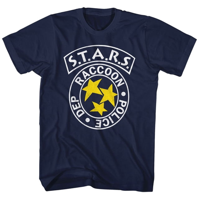 Resident Evil Gaming Rpd Stars Adult Short Sleeve T Shirt