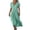 Armée Verte, variante sur Kaemgyyd Robes Boho pour Femmes 2025 Fluides à Manches Courtes à Col en V Robes d'Été Décontractées Grande Taille Robes de Plage pour les Vacances