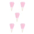 thumbnail image 2 of VONKY 3pcs Home Decor Artificial Pampas Reed For Stylish Look Cloth Artificial Flower Downy And Durable Boho Decor Light Pink 5Set, 2 of 6