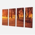 thumbnail image 2 of Bancs Enneigés en Soirée - Impression d'Art sur Toile Paysage, 2 of 3