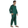 thumbnail image 2 of Inkmeso Ensemble de Pyjama Classique Uni en Coton, Pyjama Boutonné pour Hommes, 2 Pcs, Tenue de Nuit, 2 of 7