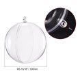thumbnail image 3 of Unique Bargains Lot de 6 Boules d'Ornement en Plastique Transparent de 4 Po (100 mm), 3 of 6