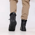thumbnail image 3 of Mens Side Zip & Lace Up Army Tactical Combat Boots For Work, Security, Motorcycle, 3 of 5