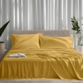 thumbnail image 1 of EGYPTIAN COMFORT - Silky Smooth Lightweight Bed Sheet Set - Brushed Micro - Deep Pocket - 4 Piece Set - Full - Gold, 1 of 6