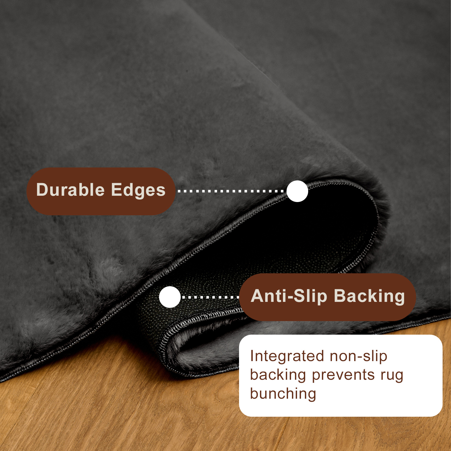 Tapis Argo Lavable A la Machine Moelleux et Shaggy pour Salon, Chambre, Salle Manger, Entrée, Couloir Plus Encore.