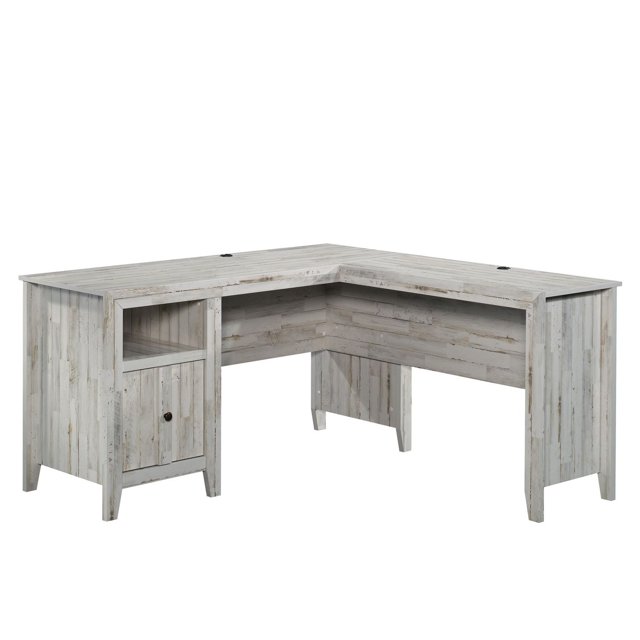Sauder La Collection Dakota Pass Bureau en L, Finition White Plank, 427566