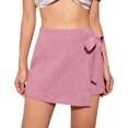 thumbnail image 1 of CEHVOM Fashion Womens Drawstring Casual Elastic Waist Loose Solid Shorts Skrits Pants, 1 of 5