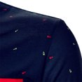 thumbnail image 4 of Birdeem Men Casual Button Short Sleeve Patchwork Turndown Pullover T-Shirt Tops, 4 of 9