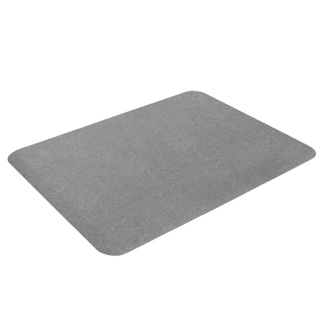 Graflsoa Self-Adhesive PVC Non-Slip Chair Mat for Floor Protection, 120x90cm, Light Gray, Durable Polyester, Easy Roll-Up Storage