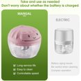 thumbnail image 4 of SAYIHEXIHE Manual Food Chopper Vegetable Cutter Onions Cutter Garlic Dicer Grinder Veggie Chopper with Container 160ML, 4 of 6