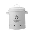 thumbnail image 4 of Pot de Rangement Style Ferme Contenant de Rangement Vintage pour Légumes avec Trous de Ventilation Oignons Blancs, 4 of 8