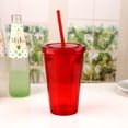 thumbnail image 4 of Heily Gobelet à Double Paroi, Tasse à Café Glacé Réutilisable, Transparent, Plastique, Ensemble de 1, 4 of 5