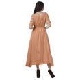 thumbnail image 4 of Moomaya Robe Midi en Viscose à Imprimé Style Santoon, Encolure Dégagée, Décontractée, pour Femmes, 4 of 4