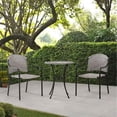 thumbnail image 2 of Four Seasons Courtyard 24 Inch Marbella Wicker Bistro Patio Table, Gray, 2 of 6