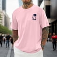thumbnail image 1 of T-shirt Décontracté à Imprimé Graphique, Manches Courtes, Col Rond, pour Usage Quotidien, T-Shirt pour Homme à Coupe Confortable et, 1 of 3