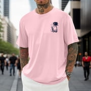 Casual Graphic Print Short Sleeve Crew Neck T Shirt for Daily Wear Men’s Tee with Comfortable Fit and