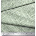 thumbnail image 2 of Soimoi Crepe Silk Fabric Leaves & Peach Fruit Small Fabric Prints by Yard 42 Inch Wide, 2 of 3