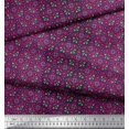 thumbnail image 3 of Soimoi Poly Georgette Fabric Stripe & Moroccan Kaleidoscope Decor Fabric Printed Yard 42 Inch Wide, 3 of 3