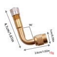 thumbnail image 2 of Extension de Pneu en Laiton Durable Compatibilité Universelle Multi-Angle Gonflage Pratique, 2 of 8