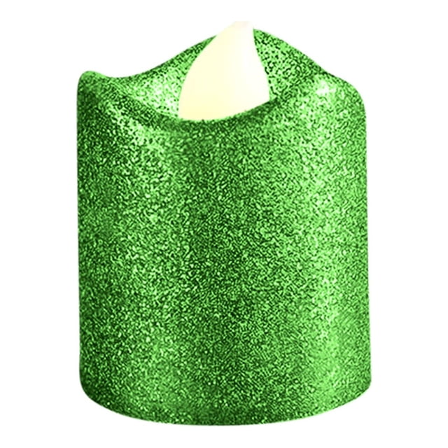 Candle Light Wedding Bar Decoration LED Powdered Small Candle Gold Wavy Mouth Candle