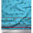 thumbnail image 2 of Soimoi Rayon Fabric Stripe,Leaves & Berries Panel Print Sewing Fabric Yard 42 Inch Wide, 2 of 3