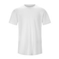 thumbnail image 2 of Hiiyo T-Shirt Uni pour Homme à Manches Courtes, Col Rond, Tailles M-TTTTG, 2 of 7