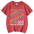 thumbnail image 4 of PMVFHDE T-Shirts Fille T-Shirt Décontracté Imprimé à Col Rond à Manches Courtes T-Shirt Chemise Décontractée Rouge Melon D\'eau, 3-4 Ans, 4 of 6