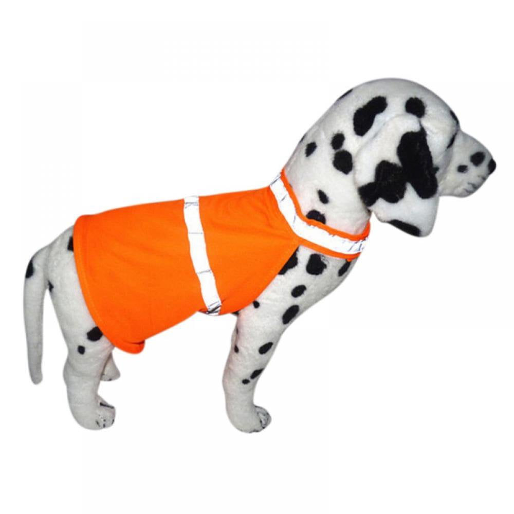 Dog Reflective Vest Adjustable Dog High Visibility Fluorescent Pet Vest Lightweight Life Jacket Dog Clothes Reflective Vest for Medium Dogs