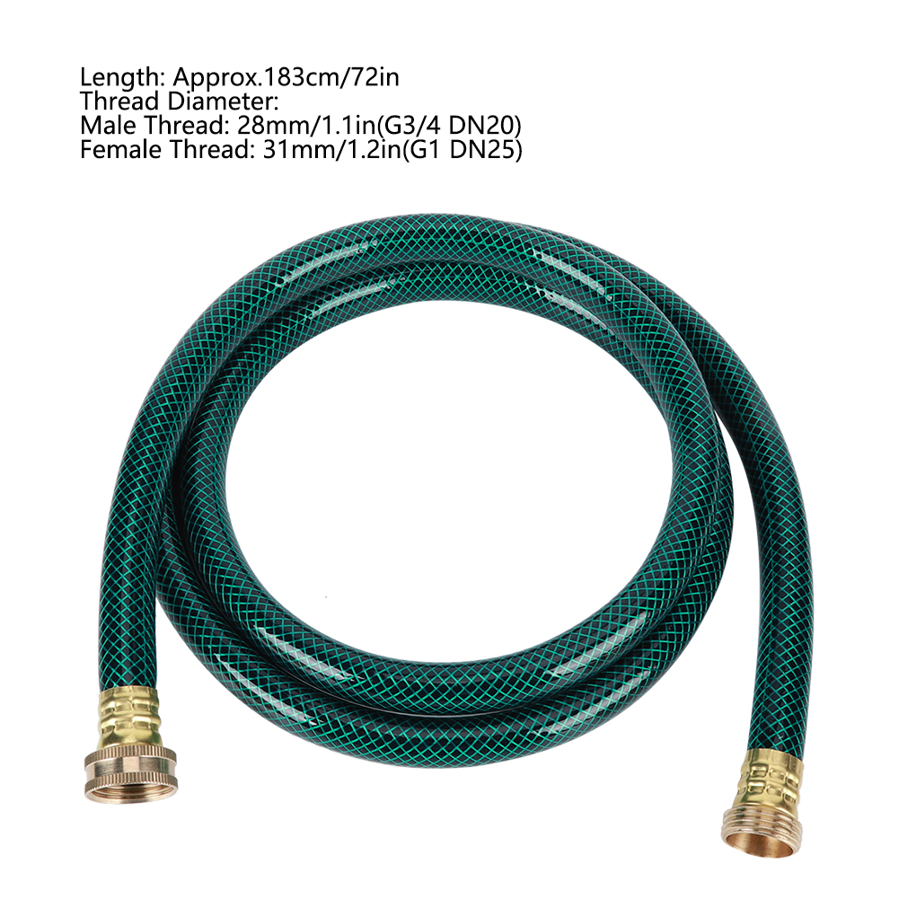 Wear- Easy Install G1 DN25 FNPT Garden Hose, Flexible Hose, Landscapes for Gardens