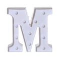 thumbnail image 1 of TopLLC Alphabet LED Letter Lights Light Up White Plastic Letters Standing Hanging A-M & on Clearance, 1 of 3