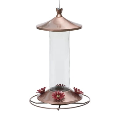 Perky-Pet Elegant Copper Glass Hummingbird Feeder