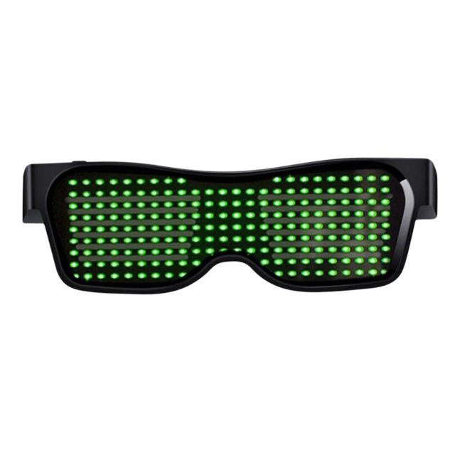 SMihono Lunettes LED Bluetooth, Lunettes Intelligentes Connectées par Application Bluetooth, Personnalisées, Pixel Dynamique LED, Rechargeables USB pour Fête Boîte de Nuit DJ, Fournitures de Fête Décoration Maison en Liquidation