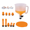thumbnail image 1 of 15Pcs Car Accessories Fit Universal Vehicles Pour Oil Tool Spill Proof Coolant Filling Kit Plastic Filling Funnel Spout, 1 of 6