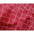 thumbnail image 4 of oneOone Silk Tabby Fabric Quatrefoil Block Print Fabric By Yard 42 Inch Wide, 4 of 4