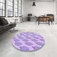 thumbnail image 4 of Ahgly Company Machine Washable Indoor Rectangle Transitional Purple Area Rugs, 4' x 6', 4 of 7