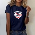 thumbnail image 1 of Meichang T-Shirts de Maman de Baseball Chemises pour Femmes T-Shirts Graphiques Amour de Maman de Baseball T-Shirts d'Été à Manches Courtes Col Ras du Cou T-Shirts Décontractés Amples Hauts Bleu Foncé TG, 1 of 4