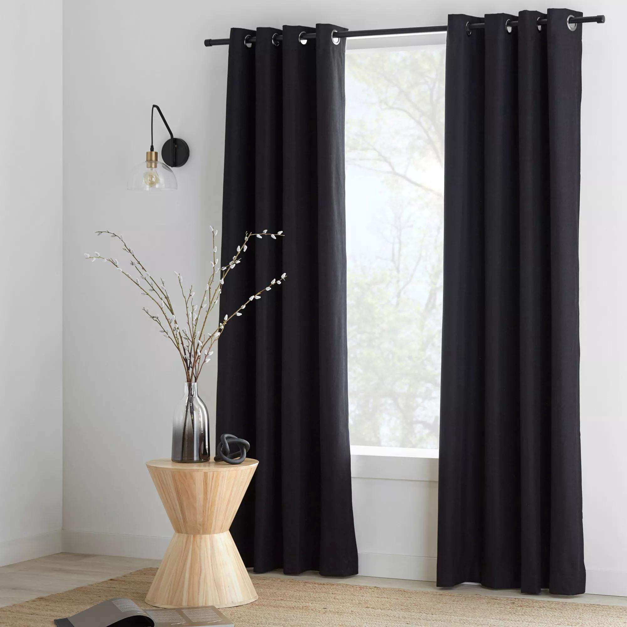 Bouclair Rideau Occultant Chita Jaune 52x108 Po (132x274 cm)