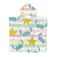 thumbnail image 3 of Serviette de Plage à Capuchon pour Enfants, Serviette de Plage de Changement, Natation, Portable, 3 of 3