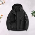 thumbnail image 2 of Jackets for Men Hooded Long Sleeve Zipper Pocket Solid Stormtrooper Coat, 2 of 9