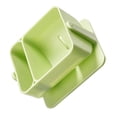 thumbnail image 2 of Wweixi Plastic Makeup Sponge Bracket 2 Compartment Rotatable Puff Draining Holder Green 1Set, 2 of 6