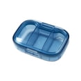 thumbnail image 2 of weibbin Mini Pill Organizer - 3 Compartment Travel Medicine Case with Moisture-Proof Lid, Blue, 2 of 7