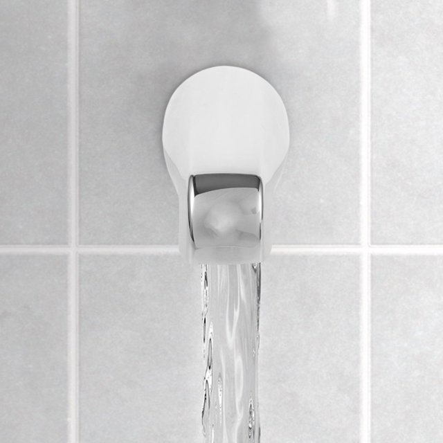 DECORNIJIA Water Flow Control Bathtub Faucet Spout Silver 1Set